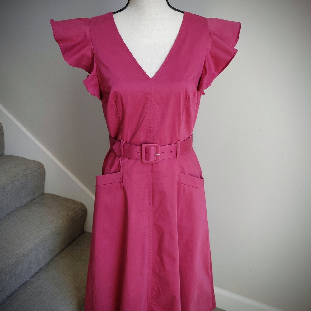 Antonio Melani Pink Belted Dress